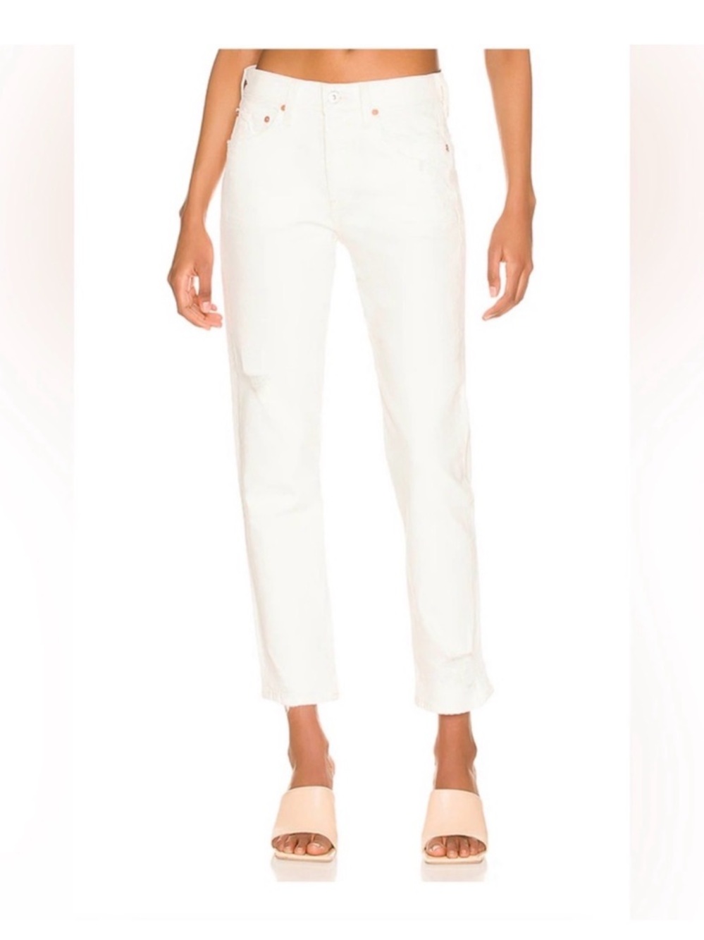 Citizens Of Humanity EMERSON Slim Straight White Denim Jeans